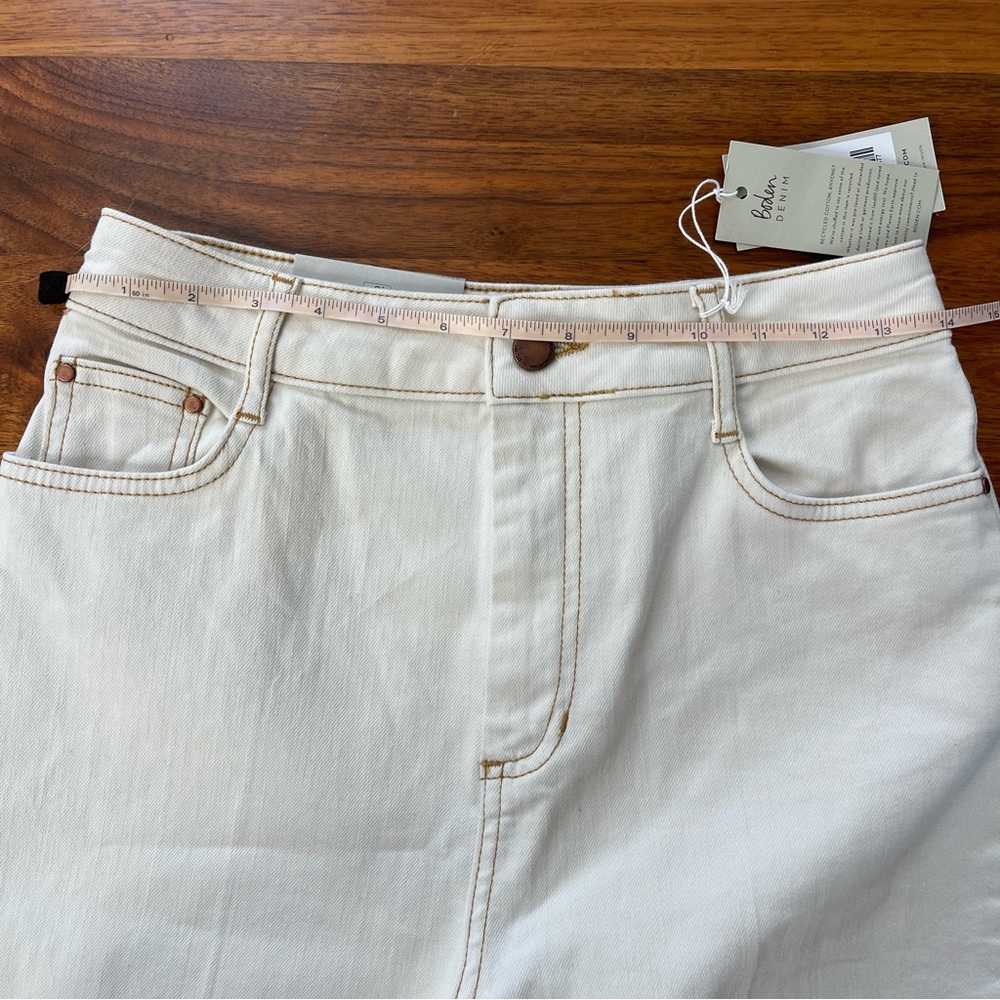 Boden Women’s High Waist Smart Flare Jeans in Ecru US Size 4 R - Picture 13 of 16